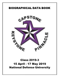 BIOGRAPHICAL DATA BOO KK Class 2019-3 15 April