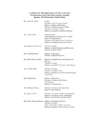 Cabinet List