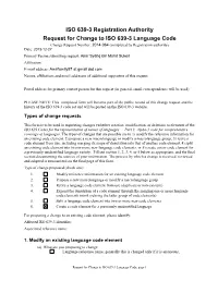 ISO 639-3 Code Split Request Template