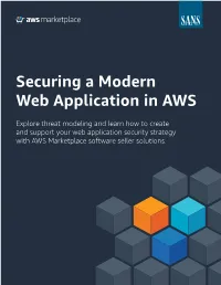 Securing a Modern Web Application in AWS