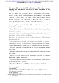The Minor Allele of the CREBRF Rs373863828 P.R457Q Coding Variant Is Associated with Reduced Levels of Myostatin in Males: Implications for Body Composition
