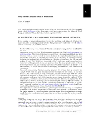 Why Scholars Should Write in Markdown
