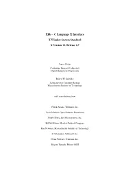 Xlib − C Language X Interface X Window System Standard X Version 11, Release 6.7