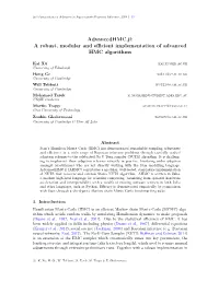 Advancedhmc.Jl: a Robust, Modular and Efficient Implementation of Advanced HMC Algorithms