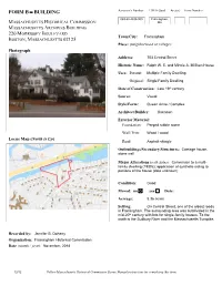 FORM B  BUILDING Assessor’S Number USGS Quad Area(S) Form Number