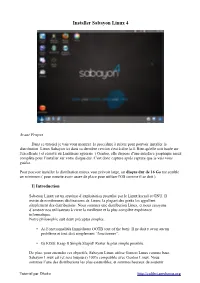 Installer Sabayon Linux 4