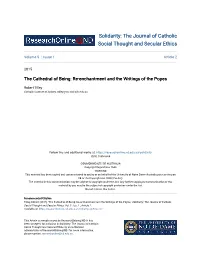 Re-Enchantment and the Writings of the Popes