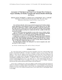 Assessment of Wind Speed and Wind Power Through Three Stations in Egypt, Including Air Density Variation and Analysis Results with Rough Set Theory