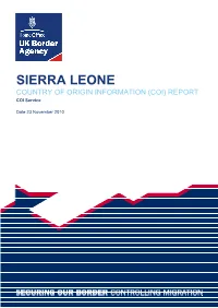 COI) REPORT COI Service