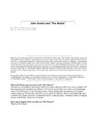 John Gaeta and "The Matrix" by Debra Kaufman for Vfxpro Apr 01 1999 08:11:22:000AM