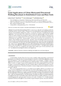 Land Application of Urban Horizontal Directional Drilling Residuals to Established Grass and Bare Soils