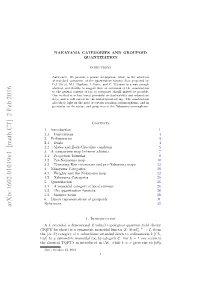 Nakayama Categories and Groupoid Quantization