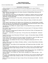 Probate Division - Nashua 9/3/2021 Thru 9/16/2021