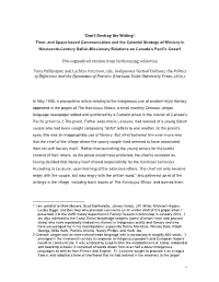 1 Pre-Copyedited Version from Forthcoming Collection Tony Ballantyne and Lachlan Paterson, Eds., Indigenous Textual Cultures, Th
