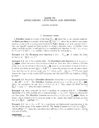 L-Functions and Densities