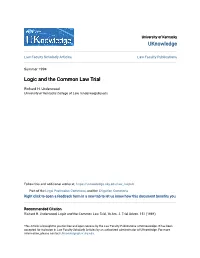Logic and the Common Law Trial