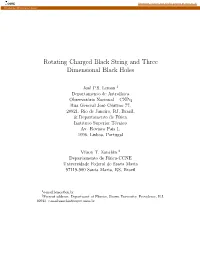 Rotating Charged Black String and Three Dimensional Black Holes