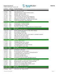 Schedule Quickprint TKRN-FM