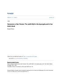 The Judith Myth in the Apocrypha and in Van Herk's Novel