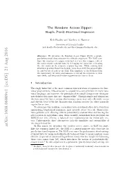 The Random Access Zipper: Simple, Purely-Functional Sequences