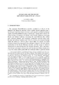 59 ELIJAH LORE and the ENOCH METATRON NARRATIVE of 3 ENOCH I – INTRODUCTION the Enigmatic Enoch/Metatron Narrative, Included I