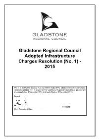 Adopted Infrastructure Charges Resolution (No.1)
