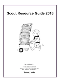 Scout Resource Guide 2016