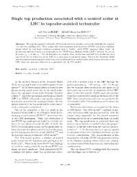 Single Top Production Associated with a Neutral Scalar at LHC in Topcolor-Assisted Technicolor
