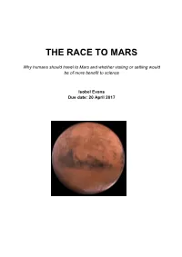The Race to Mars