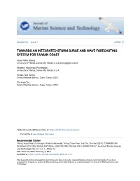 Towards an Integrated Storm Surge and Wave Forecasting System for Taiwan Coast