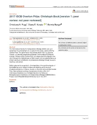 2017 ISCB Overton Prize: Christoph Bock[Version 1; Peer Review: Not