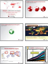 DESERTEC – Clean Power from Deserts