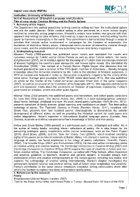 Impact Case Study (Ref3b) Page 1 Institution: University of Warwick
