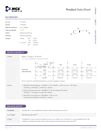 Product Data Sheet