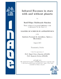 Infrared Excesses in Stars with and Without Planets