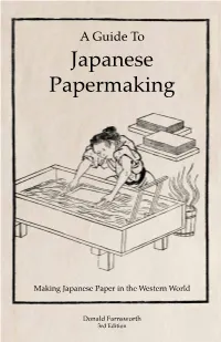 Japanese Papermaking
