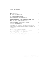 Table of Contents