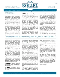 “The Importance of Empathizing with the Pain of a Fellow Jew...”