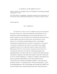 AN ABSTRACT of the DISSERTATION of Damien E