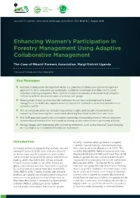 Enhancing Women's Participation in Forestry Management Using Adaptive Collaborative Management