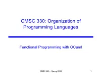 Functional Programming with Ocaml