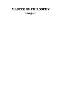 Master of Philosphy 2015-16 Anil Kumar