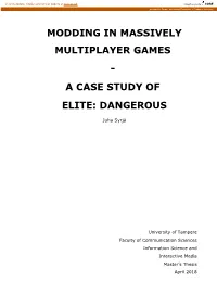 A Case Study of Elite: Dangerous