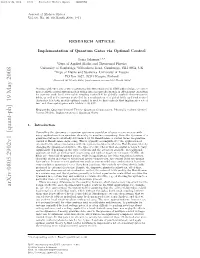 Arxiv:0805.2902V1 [Quant-Ph]