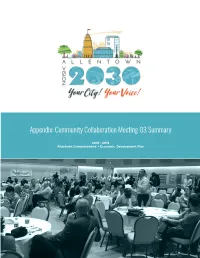 Community Collaboration Meeting 03 Summary