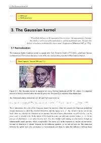 3. the Gaussian Kernel