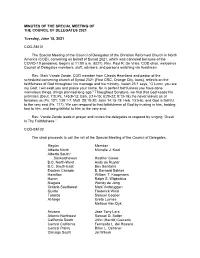 Minutes of Special Meeting of COD 2021.Pdf