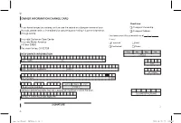Owner Information Change Card