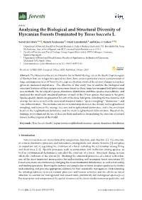 Analyzing the Biological and Structural Diversity of Hyrcanian Forests Dominated by Taxus Baccata L