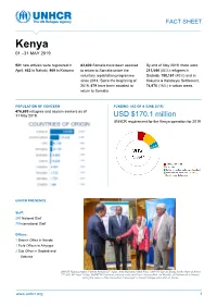 Kenya Operation Fact Sheet
